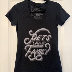 Sevenly V-Neck Graphic Tee - Pets Are Family